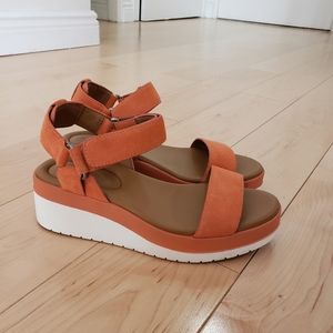 Caslon Orange suede sandal size 7